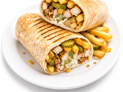Arabic Style Chicken Shawarma Wrap (DF) (HALAL)